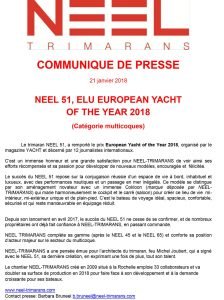 Press release NEEL-TRIMARANS 18