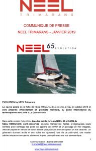 Press release NEEL-TRIMARANS 14