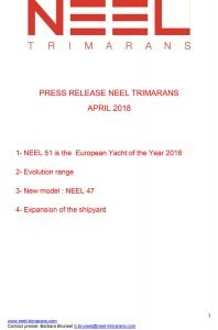 Press release NEEL-TRIMARANS 2