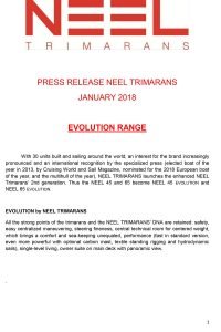 Press release NEEL-TRIMARANS 4