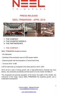 Press release NEEL-TRIMARANS 5