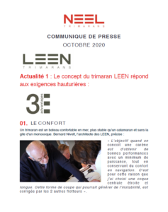 Press release LEEN-TRIMARANS 11