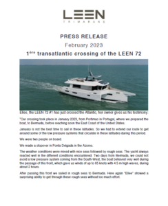Press release LEEN-TRIMARANS 7