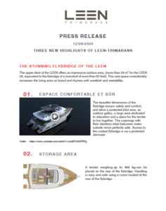 Press release LEEN-TRIMARANS 8